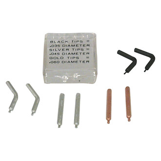 Lisle® - 8-piece 45°/90° Straight & Bent 0.035" to 0.060" Snap Ring Pliers Tip Set