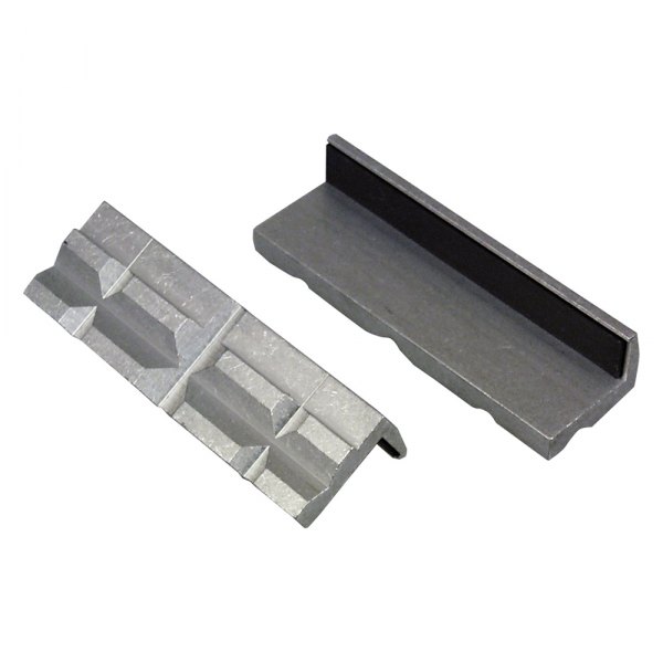 Lisle® - Replacement 2 Pieces 4" Aluminum V-Groove Magnetic Vise Jaw Pads