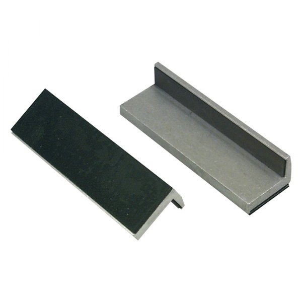 Lisle® - Replacement 2 Pieces 4" Alloy Steel Flat Rubber Magnetic Vise Jaw Pads