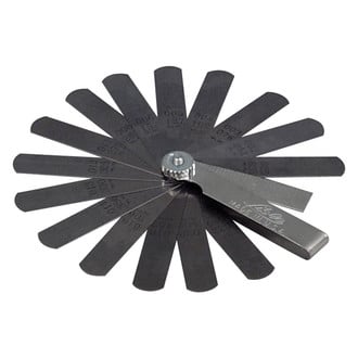 Lisle® - 0.002 to 0.025" SAE and Metric Standard Staight Feeler Gauge Set