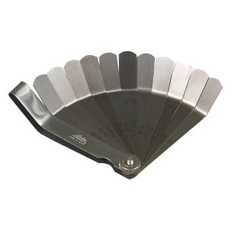 Lisle® - 0.008 to 0.026" SAE and Metric Angled Valve Tappet Feeler Gauge Set