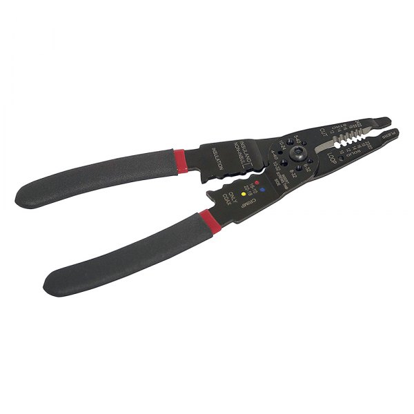 Lisle® - SAE 24-12 AWG Fixed Stripper/Crimper/Wire Cut and Loop/Screw Cut Multi-Tool