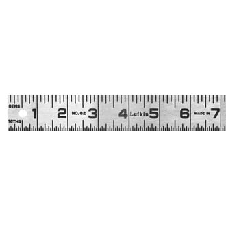 Lufkin® 623FTN - 3' SAE Steel Ruler