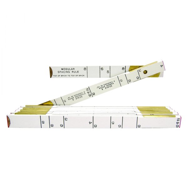 Lufkin® - Red End™ 6' SAE White Wood Masonry Ruler