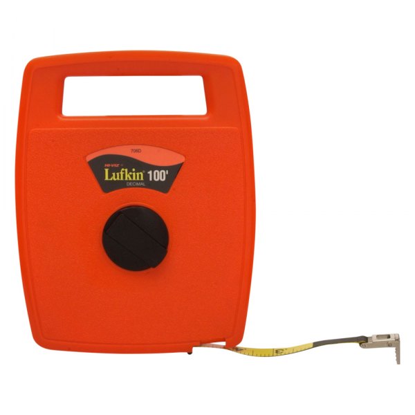 Lufkin® - Hi-Viz™ 100' SAE Orange Fiberglass Linear Measuring Tape