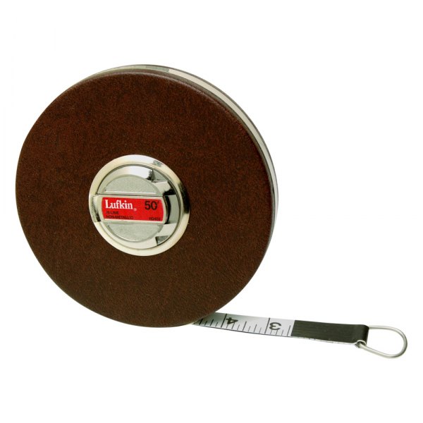 Lufkin® - 100' SAE Synthetic Fiber Heavy Duty Hi-Line Engineer's Measuring Tape with Folding End Hook