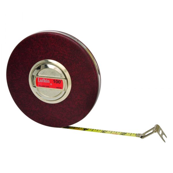 Lufkin® - Home Shop™ 100' SAE Yellow Steel Clad Measuring Tape