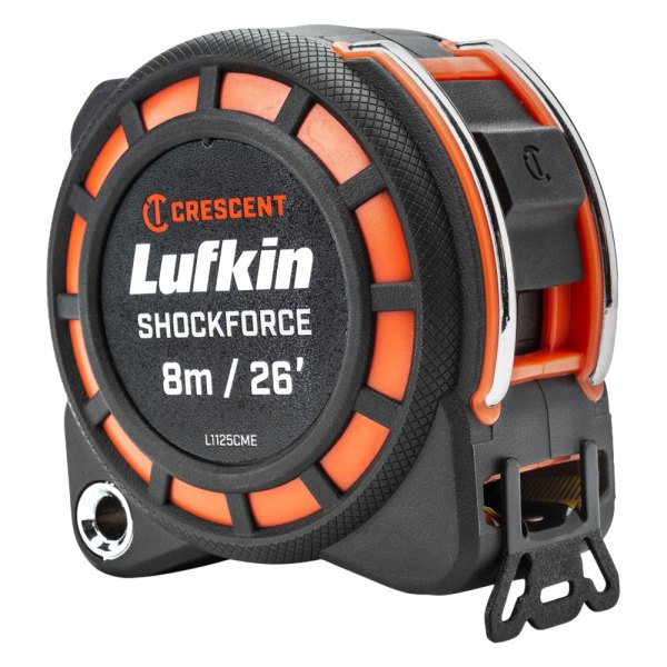 Lufkin® - Shockforce™ 26' (8 m) SAE/Metric Dual Sided Measuring Tape