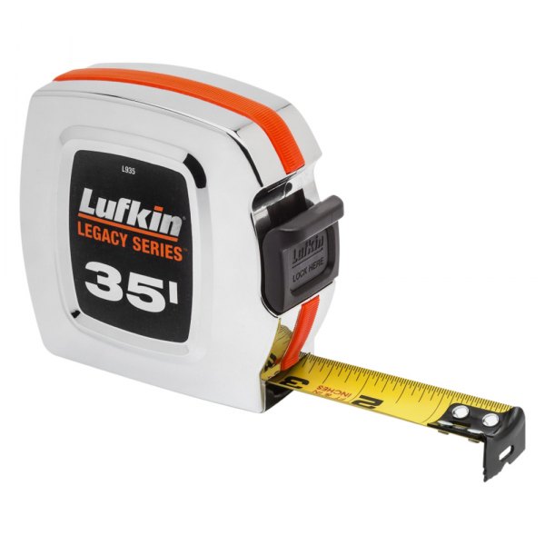 Lufkin® - Legacy Series™ 35' SAE Yellow Chrome Case Clad Measuring Tape