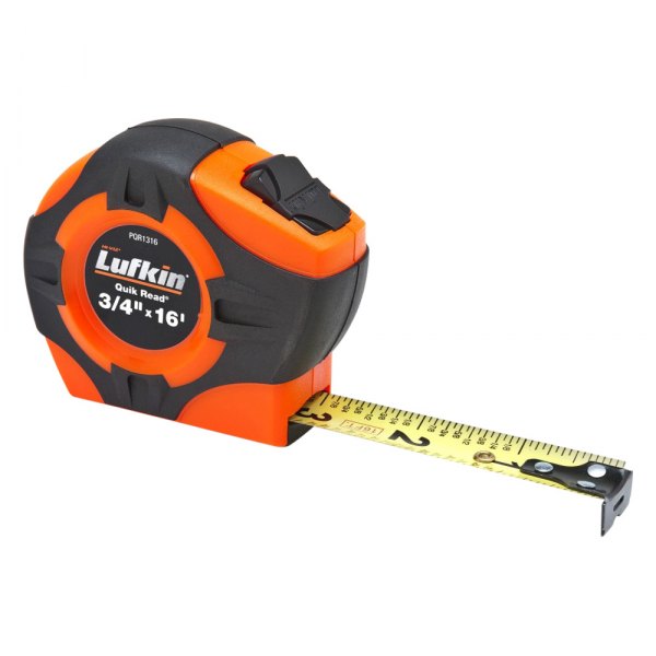Lufkin® - Quikread™ 16' SAE Yellow Clad Power Return Measuring Tape