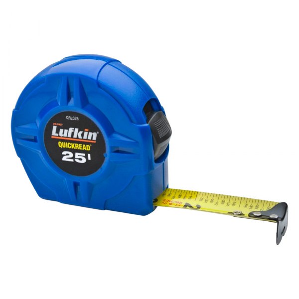 Lufkin® - Hi-Viz™ 25' SAE Blue Quickread Yellow Clad Measuring Tape