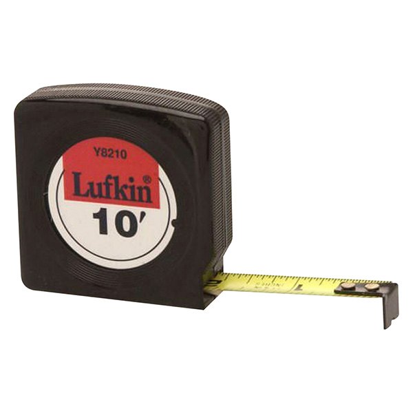 Lufkin® - Mezurall™ 10' SAE Yellow Chrome Case Clad Power Return Measuring Tape