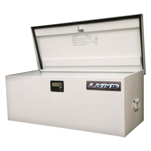 Lund® - White Light-Duty Steel Job Site Storage Box (42-3/4" L x 18-1/2" W x 17-1/2" H) 