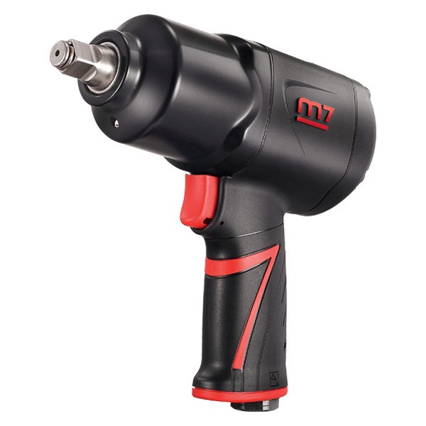 M7® - 1/2" Drive 850 ft lb Quiet Composite Pistol Grip Air Impact Wrench with Patent Oil Filled Anvil