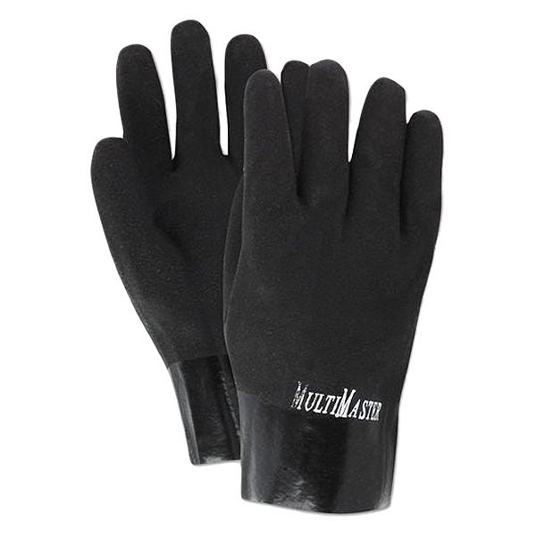 Magid® - MultiMaster™ Large Sand Finish Black PVC Chemical Resistant Gloves