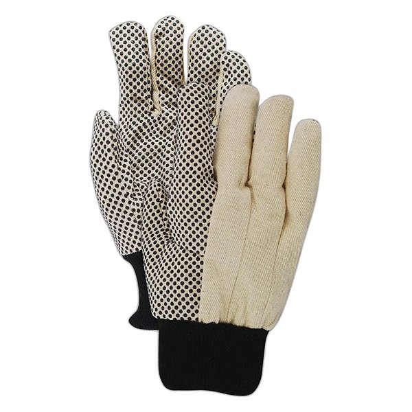 Magid® - MultiMaster™ Large PVC Dotted Canvas Natural/Black Polyester/Cotton General Purpose Gloves
