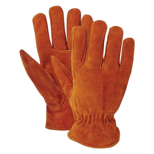 Magid® - RoadMaster™ Medium Brown Split Cowhide Leather Drivers Gloves