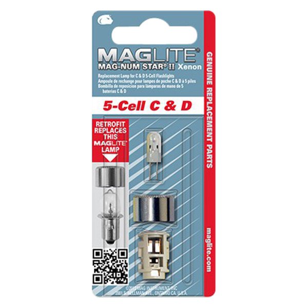 Maglite® - Mag-Num Star™ II 6 V Xenon Bi-Pin Lamp for 5-Cell C & D Flashlight