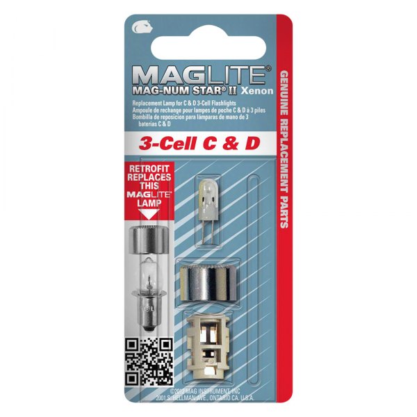 Maglite® - Mag-Num Star™ II 4.5 V Xenon Bi-Pin Lamp for 3-Cell C & D Flashlight