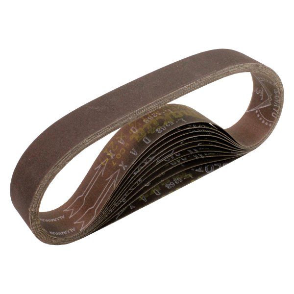 Makita® - 21" x 1/8" 120 Grit Aluminum Oxide Sanding Belts (10 Pieces)