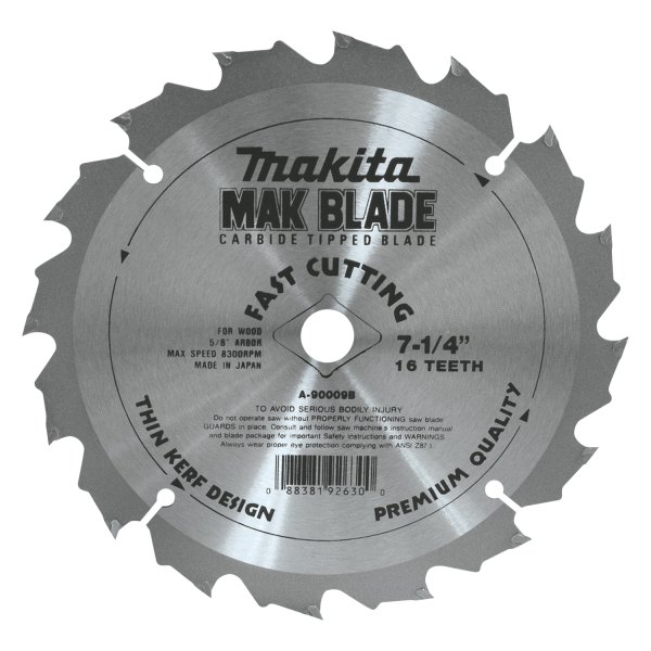 Makita® - 7-1/4" 16T Carbide-Tipped ATB General Purpose Circular Saw Blade