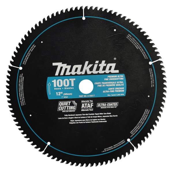 Makita® - 12" 100T Carbide ATAF Micro Polished Miter Circular Saw Blade