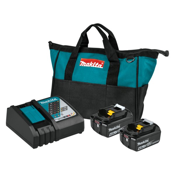 Makita® - LXT™ 18 V Li-ion 4.0 Ah Battery and Wall Battery Charger