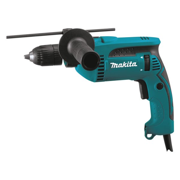 Makita® - Corded 120 V 6.0 A Rear-Handle Hammer Drill with Keyless Chuck, Tool Case