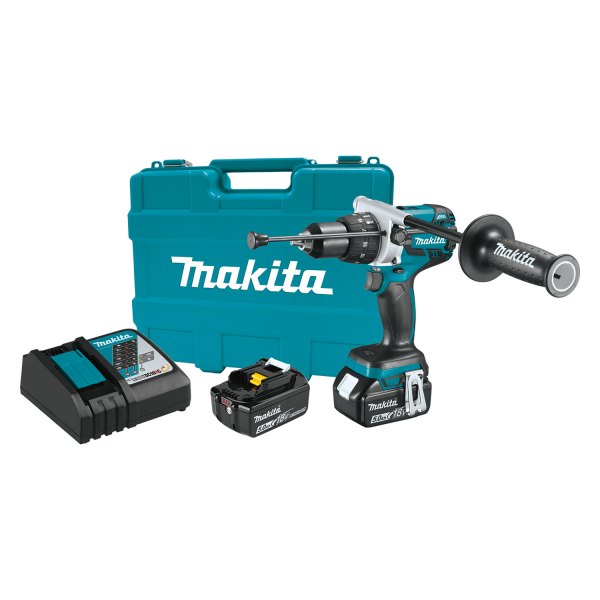 Makita® - LXT™ Cordless 18 V Li-ion 5.0 Ah Brushless Mid-Handle Hammer Drill/Driver Kit