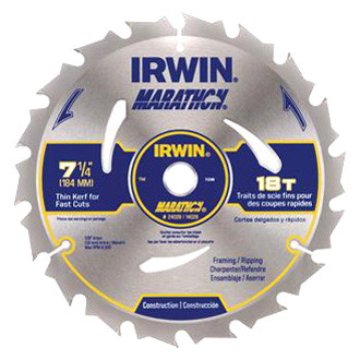 IRWIN® - Marathon™ 7-1/4" 40T Carbide ATB Circular Saw Blade