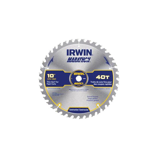 IRWIN® - Marathon™ 10" 40T ATB Circular Saw Blade
