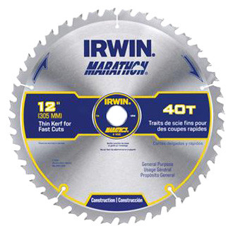 IRWIN® - Marathon™ 12" 40T ATB Circular Saw Blade