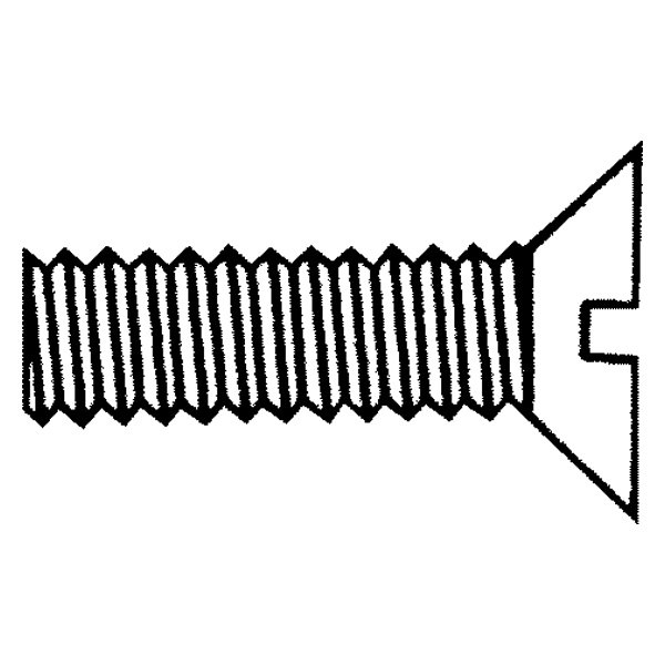 Marine Fasteners® - 1/4"-20 x 2-1/2" Stainless Steel Slotted Flat Head SAE Machine Screws (100 Pieces)