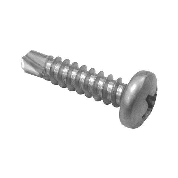 Marine Fasteners® - #8 x 1" Stainless Steel Phillips Pan Head SAE Self-Drilling Screws (100 Pieces)