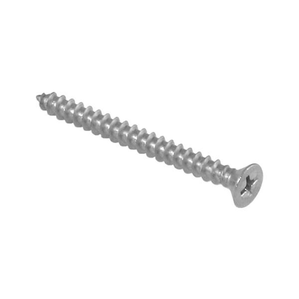 Marine Fasteners® - #6 x 1/2" Stainless Steel Phillips Flat Head SAE Self-Tapping Screws (100 Pieces)