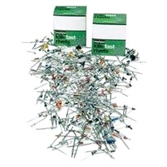 Marson® 40122 - Klik-Fast™ 1/8" x 1/2" SAE Steel Small Head Silver Blind Rivets (500 Pieces)