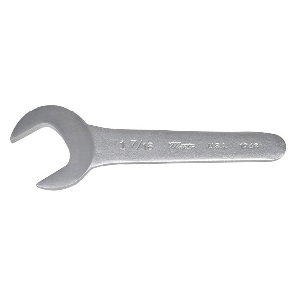 Martin Sprocket® - 2-1/2" Rounded 30° Angled Head Chrome Single Open End Wrench