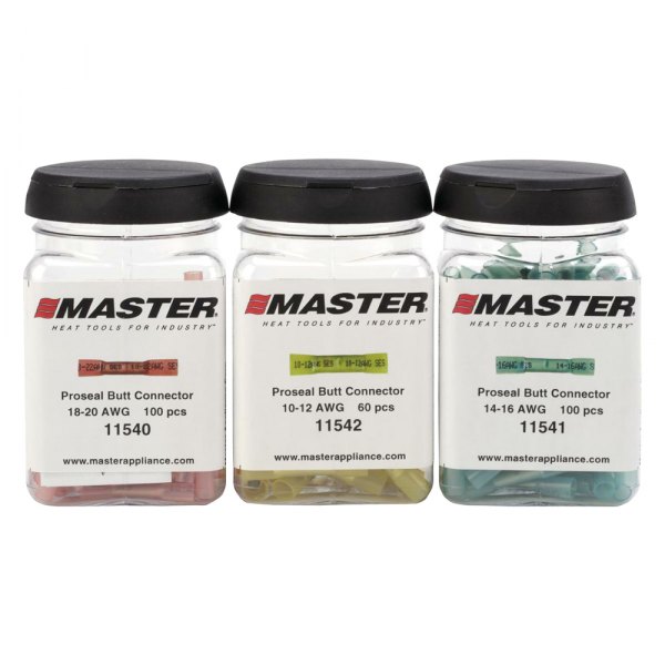 Master Appliance® - 14-16 AWG Blue Proseal Butt Splice Connector Jar (100 Pieces)