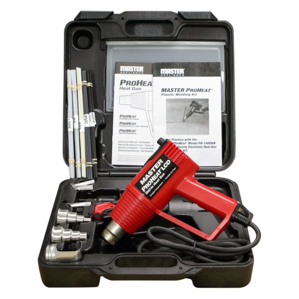 Master Appliance® - Proheat™ 1000 °F Corded 120 V 11.0 A 1320 W Variable Temperature Plastic Welding Heat Gun Kit with Digital Display