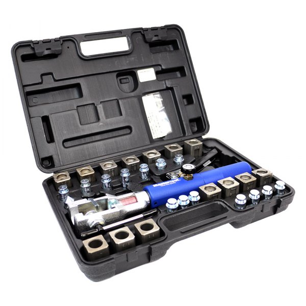 Master Power Brakes® - 3/16" to 1/2" (4.75 to 10 mm) 45° Double and Bubble Deluxe Hydraulic Flaring Tool Kit