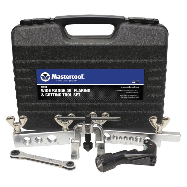 Mastercool® - 1/8" to 1-1/8" 45° Single and Double Wide Range Flaring and Cutting Tool Kit