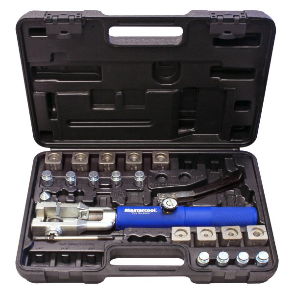 Mastercool® - 3/16" to 1/2" (4.75 to 10 mm) Double and Bubble Hydraulic Flaring Tool Kit
