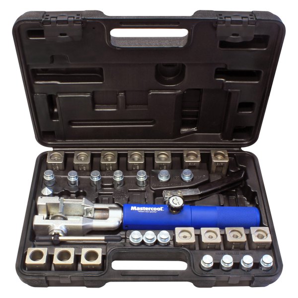 Mastercool® - 1/4" to 3/8" (4.75 to 10 mm) Double and Bubble Universal Hydraulic Flaring Tool Kit