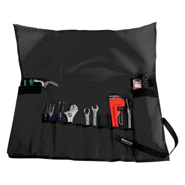 MasterCraft Safety® - 8-Pocket Black Roll-Up Tool Pouch