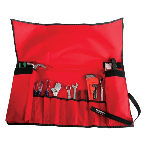 MasterCraft Safety® - 8-Pocket Red Roll-Up Tool Pouch