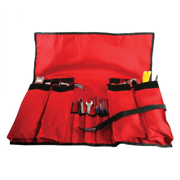 MasterCraft Safety® - 4-Pocket Red Roll-Up Tool Pouch