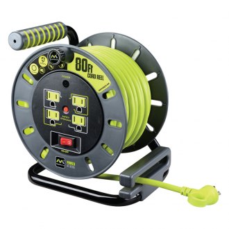 Retractable cord reel with 50 foot electric cord (w2273) - CENTRE