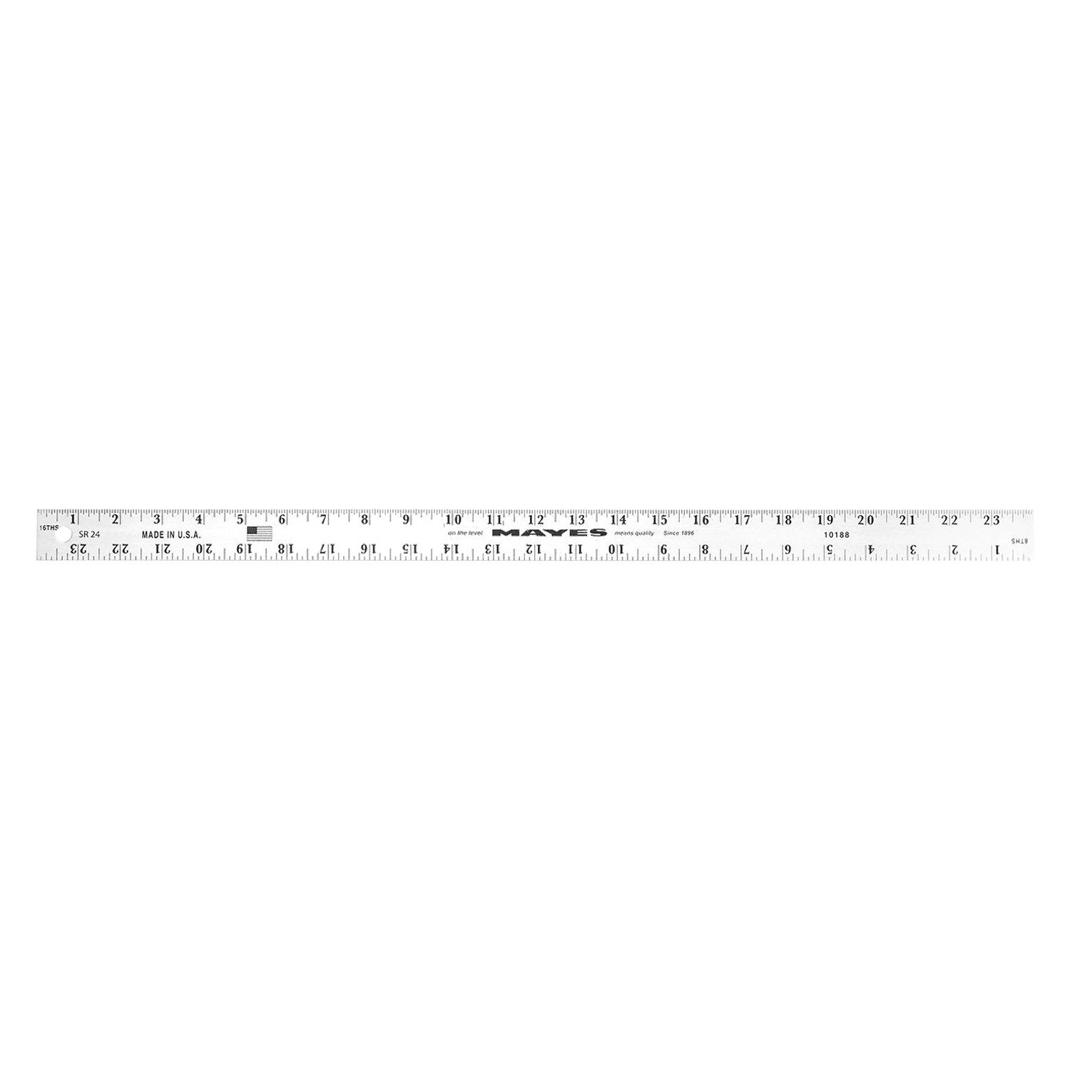 10188 24-Inch Aluminum Ruler, Lightweight 2 Foot Ruler For Construction,  Architecture, Drawing, And Engineering, Accurate And Straight Edge  Measuring,Multi,One Size 