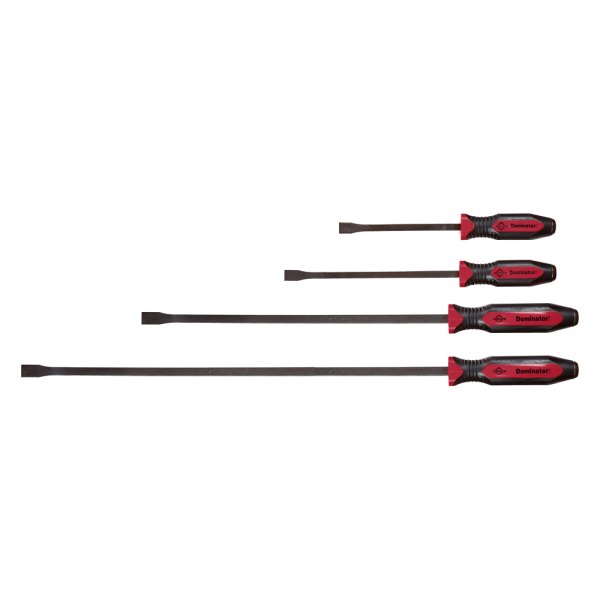 Mayhew Tools® - Dominator™ 4-piece 8" to 36" Curved End Strike Cap Screwdriver Handle Pry Bar Set
