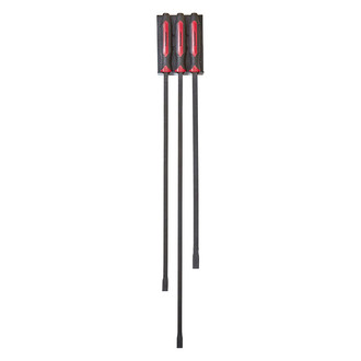 Mayhew Tools® 14068 - 3-piece 44" to 58" Curved End Strike Cap Screwdriver Handle Pry Bar Set